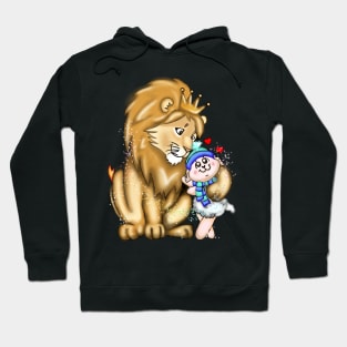 Lion and a little lamb (boy) Hoodie